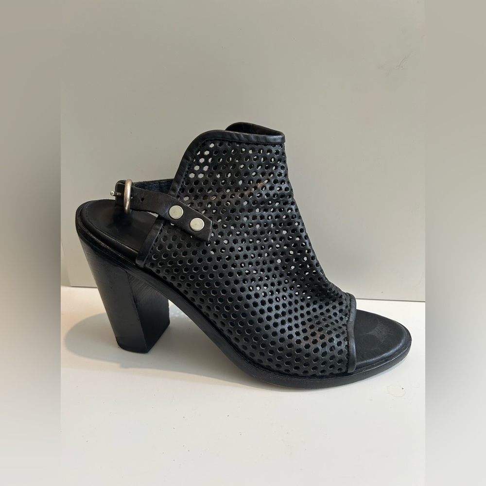 rag & bone Black Perforated Leather Bootie